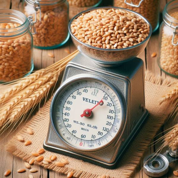 trigo pesando